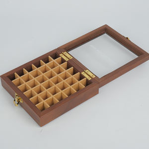 Caja de Perfume Rectangular de Madera MDF de Lujo, Fabricada a Mano, con Empaque Personalizado de Fábrica, para Cuidado de la Piel, Belleza, Medicina y Gafas - Product Image 1