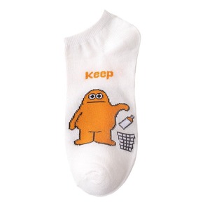 Anime Cartoon Ankle Socks For Women Breathable Sweat Absorbent All Season Casual Wear White With Colorful Characters - Product Image 5