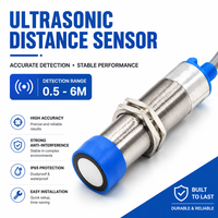 Sensor Jarak Ultrasonik & Sensor Level Cairan UB500-18GM75, Saklar Kedekatan Level Ultrasonik Output Analog untuk Deteksi Material