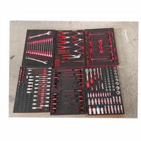 Ensemble d'outils en acier au chrome-vanadium de 258 pièces avec plateau EVA, kit d'outils à main pour la réparation automobile, la construction mécanique et l'usage domestique