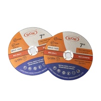 Disque abrasif en oxyde d'aluminium WGW T41 180 mm, épaisseur 1,6 mm, pour meuleuse d'angle, 80 m/s, disque de coupe double maille - Hebei Chine