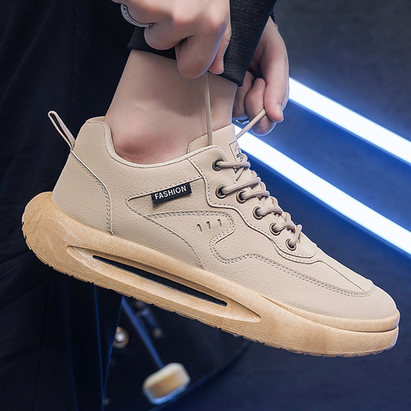 Factory Price Comfortable Breathable Walking Casual Designer Shoes Leather air Cushion Anti-slip Sole Sneakers Sport Shoes