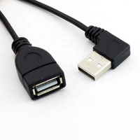 90-Grad-Winkel USB-A-Stecker auf USB-A-Buchse Spiralkabel