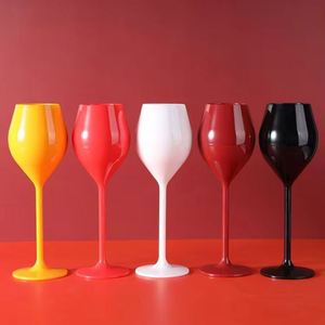 Copas de Champán Reutilizables de 130 ml, Irrompibles, de Plástico Transparente, Copas de Vino Tinto para Fiestas, Catering y Bodas - Product Image 2