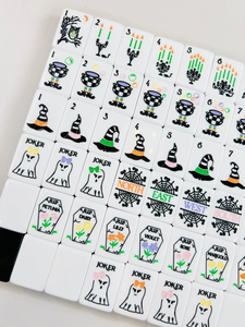 Juego de Mahjong Personalizado de Lujo con Temática Moderna de Halloween, 160 Fichas, Portátil, Ecológico, de Acrílico, para Entretenimiento - Product Image 2