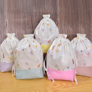 Factory Direct Selling Velvet Rabbit Printing Drawstring Sublimation Blank <strong>Easter</strong> Craft <strong>Bags</strong> - Product Image 1