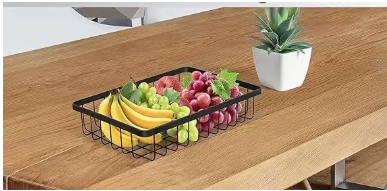 Cesto per frutta e verdura a strato singolo (nero)