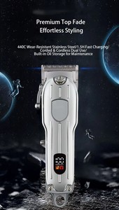 10W Cordless Hair Clipper stainless <strong>Blade</strong> 3000mAh Battery 5H Runtime LCD Display 4-Level Rocker <strong>Barber</strong> Trimmer Men Salon Home - Product Image 2