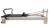 Equipo de Pilates Reformer Profesional de Madera de Arce Blanca, Resistente y Ecológico, para Entrenamiento de Fuerza y Core
