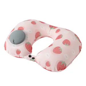 Comfort And Convenience Customised U-Shaped Colorful Travel Pillow Adjustable Foldable