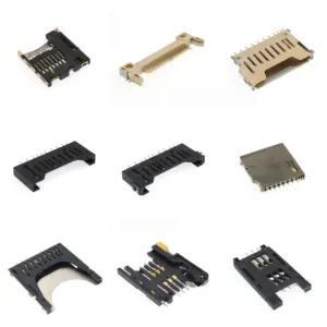 Micro mini cf sd tf xd 6 8 pin, Conector de tarjeta sim, muestra gratis