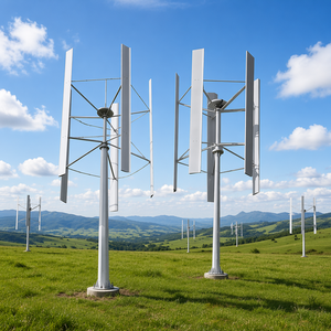 กังหันลม Dingyue H-50kw แบบติดตั้งนอกระบบ/ในระบบ แบบแกนตั้งชนิด H กำลังไฟ 30/50kw แรงดันไฟฟ้า 380V ความสูง 10 เมตร โครงอะลูมิเนียม ใบพัด 5 ใบ ขนาดใบพัด 8 เมตร - Product Image 4