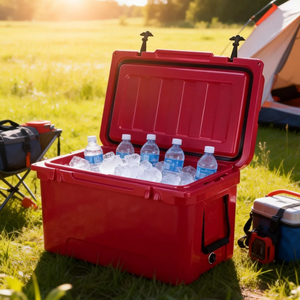 Glacière portable moderne 65QT en plastique rotomoulé, étanche, pour glace sèche, conservation des aliments, autonomie 10 jours, <span class=keywords><strong>prix</strong></span> promotionnel - Product Image 1