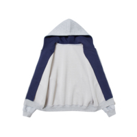 Hoodie pria kualitas tinggi, Hoodie risleting ukuran besar, kaus Digital warna kontras untuk musim dingin