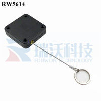 RuiWor RW5614 attaches de sécurité d'affichage de détail, câble attache rétractable de câbles de sécurité avec anneau réglable fin