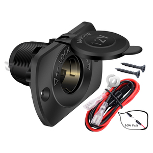 Phổ 12-24V Xe Thuốc lá nhẹ hơn ổ cắm xe máy bảng điều khiển Nữ Ổ cắm điện kết nối cho thuyền hoặc xe sử dụng - Product Image 1