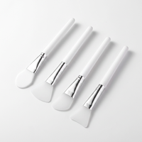 Tifanso – Lot de 4 pinceaux applicateurs souples en silicone pour masque facial, boue, argile, lotion corporelle, crème BB – Réutilisables, faciles à nettoyer, doux et délicats pour le fond de teint