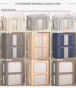 Bán Buôn 100L Oxford Gấp Tủ Quần Áo Tổ Chức Đóng Mở Hộp Lưu Trữ Cho Quần Áo Tủ Quần Áo Tủ Lưu Trữ Túi - Product Image 5