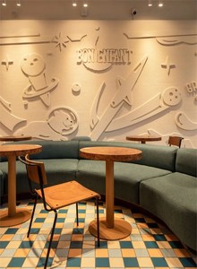 Conjunto de Muebles Modernos para Hotel con Mesas de Madera y Sofás Verdes para Uso Comercial en Estilo de Diseño Contemporáneo - Product Image 3