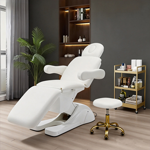 Electric Beauty Bed Ultralow Price 3 Motor Salon Furniture Extension Massage Table Spa Facial Lash Beauty Bed for Salon - Product Image 1