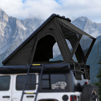 Tente de toit rigide triangulaire de haute qualité pour 2 personnes, 4x4 tout-terrain, en aluminium
