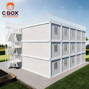 Cbox Luxury Tiny House Portable 3-Story Dormitory Sandwich Panel Office Mining Camp Living Units Detachable Container House - Product Image 3