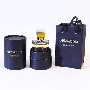 Nuevo Envase de Perfume de Vidrio Grueso Transparente de 100 ml con Tapa Cilíndrica Reutilizable y Logotipo Personalizado, Botella Redonda de Lujo con Atomizador - Product Image 2