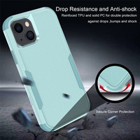 Coque de protection 3-en-1 à 3 couches pour iPhone 13, 17 Air, 16E, 15, 14 Plus, 12, 11 Pro Max, Mini – Coque arrière antichoc robuste