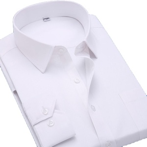 Camicia Formale da <span class=keywords><strong>Uomo</strong></span> <span class=keywords><strong>Taglie</strong></span> <span class=keywords><strong>Forti</strong></span> a Maniche Lunghe con Colletto Classico, Camicia Business Classica - Product Image 1