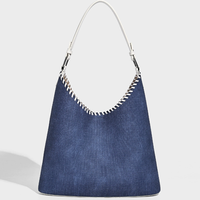 Sac de shopping réutilisable personnalisé en toile de coton à grande capacité, style simple, plusieurs poches, fermeture ouverte