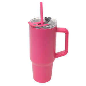 Stainless Steel Tumbler 30 Oz With Handle And Straw For Travel And Outdoor Use - Product Image 4