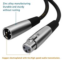 Câble audio symétrique XLR câble haut-parleur XLR 3 broches mâle à femelle câble audio micro Anti blindage pour Microphones Consoles de mixage