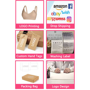 Hersteller S <span class=keywords><strong>M</strong></span> L XL LOGO Custom Hochwertige Sexy V-Ausschnitt Komfort Jelly Strip Mutterschaft Stillen Still-BH - Product Image 6