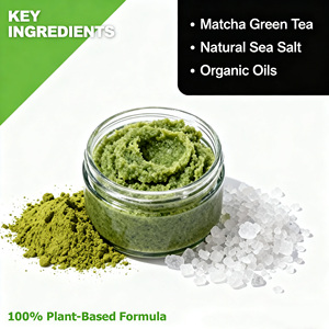Natural Matcha <strong>Body</strong> <strong>Scrub</strong> Face <strong>Scrub</strong> Green Tea Deep Cleansing Exfoliator <strong>Scrub</strong> - Product Image 5