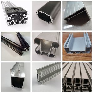 Perfis de alumínio personalizados para portas de janelas Auto Body Frames & caixas eletrônicas anodizado & pó revestido quadrado padrão