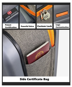 Ensemble de Bagages de Voyage Pliable ABS PC, Lot de 3 Pièces, Bagage à Main, Roulette <span class=keywords><strong>TSA</strong></span>, Tissu Aluminium, <span class=keywords><strong>Cadenas</strong></span> Inclus, 20, 24, 28 Pouces - Product Image 4