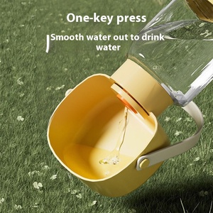Bouteille d'eau portable pour chien, distributeur d'eau anti-fuite, distributeur de nourriture pour animaux de compagnie pour la randonnée en plein air et les promenades quotidiennes - Product Image 2