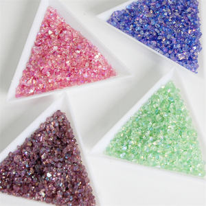 Hisenlee, 30 г, асимметричное стекло, 2-4 мм, массивные блестки, переливающиеся хлопья, квадратная коробка, эпоксидная смола, Рождественский Хэллоуин - Product Image 4