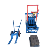 Mini chariot sans machine à briques Moules personnalisés pour produire des briques solides en ciment. Machine à fabriquer des blocs
