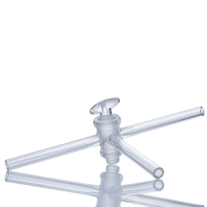 Phòng thí nghiệm <span class=keywords><strong>t</strong></span> Loại Ba 3 khoan <span class=keywords><strong>t</strong></span> khoan thủy tinh PTFE Piston chân không kiểm soá<span class=keywords><strong>t</strong></span> dòng chảy Adapter với 24/29 24/40 doanh - Product Image 5