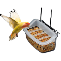 Mangeoire à oiseaux KWS durable et résistante aux éclaboussures, en plastique, pour cage, distributeur de nourriture pour pigeons, oiseaux et poulets
