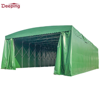 Tente d'entrepôt professionnelle pour le glamping Tentes rétractables à fonction push-pull Tente de hall pliable pour les événements