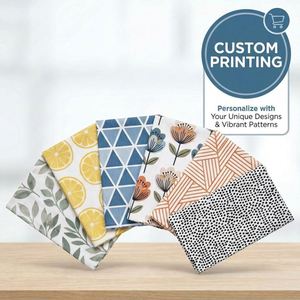 Serviette de cuisine en coton tissé uni, imprimée sur mesure, très absorbante, séchage rapide, pour le nettoyage - Product Image 2