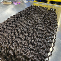 Cheveux Indiens Bouclés Naturels Bruts 100% Authentiques, Qualité Supérieure, Ondulés, Cheveux Humains Vierges, Double Trame Faite à la Machine, Lots de Luxe