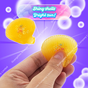 Jouet créatif en TPR en forme de coquillage marin, mignon, transparent, simulation de petite coquille, jouet à presser pour enfants, jouet amusant à pincer - Product Image 2