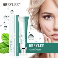 BREYLEE Crème Visage Biologique aux Herbes TCM pour Adultes, Blanchissante Anti-Acné, Usage Domestique, Boîte Élimination des Cicatrices d'Acné et Vergetures