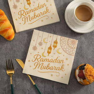 Paquete de 20 Servilletas de Papel para Ramadán, Celebración Festiva Musulmana, Servilletas Desechables - Product Image 5