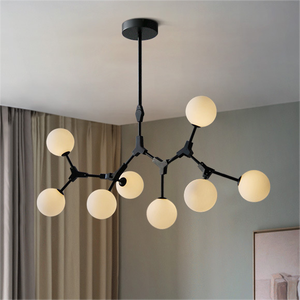 Simple branche chambre salon pendentif moléculaire lumière haricots magiques restaurant bar lampes suspendues e27 lustres - Product Image 1
