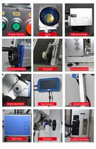 Tốc độ cao dây chuyền lắp ráp màn hình cảm ứng máy tính tích hợp điều khiển Laser di động 30 Watt bay sợi CO2 Laser đánh dấu máy - Product Image 5