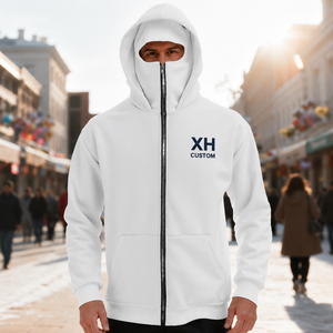 oversized <b>zip</b> up hoodie custom fleece sweatshirt men women streetwear OEM ODM private label custom logo hoodie factory wholesale - Product Image 1